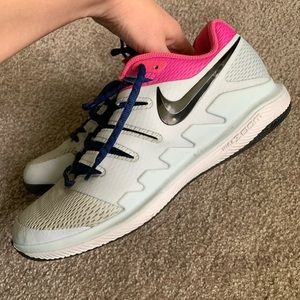 Men’s Nike Air Zoom Vapor x White Blue Shoes  9.5